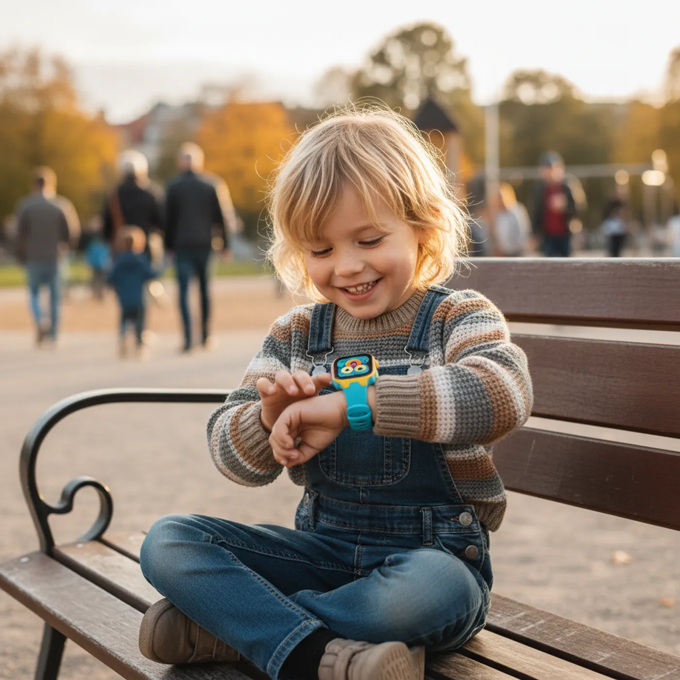 Lapsi käyttää älykelloa — kokemuksia lasten älylaitteista