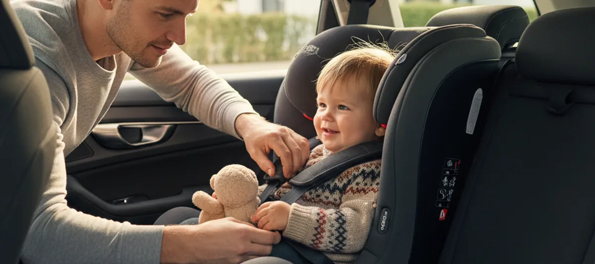 Turvaistuimen vyöt säädetään oikein — turvaistuin käyttöohje
